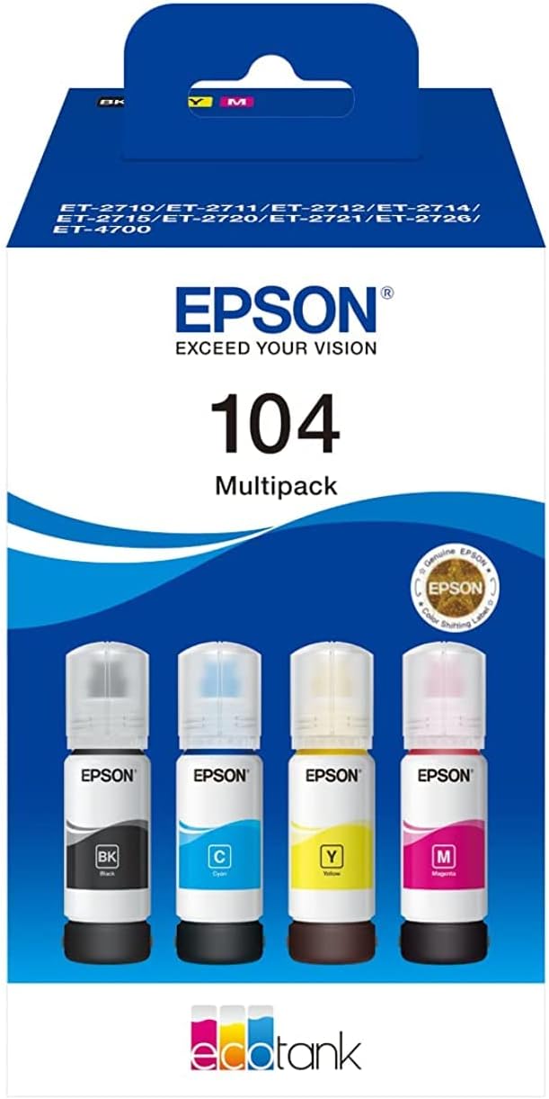 Buy Compatible Epson EcoTank ET-2710 Multipack Ink Bottles
